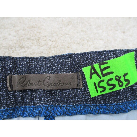 Robert Graham Shorts Men 32 Blue Performance Classic Fit Preppy Chino Golf 32x8 - Picture 4 of 11